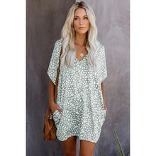 Load image into Gallery viewer, New Summer Bohemia Sexy V Neck Polka Dot Pocket Women's Mini - Sophornlilly