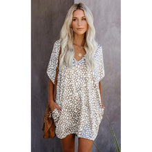 Load image into Gallery viewer, New Summer Bohemia Sexy V Neck Polka Dot Pocket Women's Mini - Sophornlilly