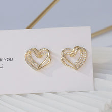 Load image into Gallery viewer, Lexie Ins Hot Sale Double Layer Hollow Heart Women Earring Fashion