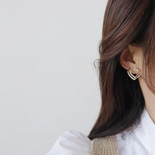 Load image into Gallery viewer, Lexie Ins Hot Sale Double Layer Hollow Heart Women Earring Fashion