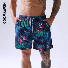 Load image into Gallery viewer, Lightweight Beach Shorts Summer Men's Casual Swim Trunks Flamingo