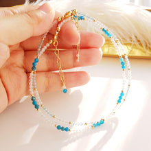 Load image into Gallery viewer, Natural Stone With Austrian Crystal Sparkling