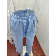 Load image into Gallery viewer, Linen Trousers For Women Wide Cargo Pants Summer Oversize Linens