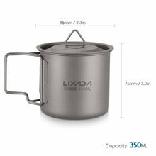 Load image into Gallery viewer, Lixada Ultralight Titanium Cup Portable Camping Picnic Water Cup Mug