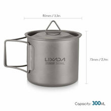 Load image into Gallery viewer, Lixada Ultralight Titanium Cup Portable Camping Picnic Water Cup Mug