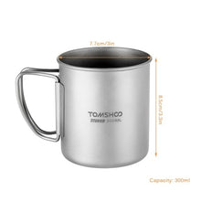Load image into Gallery viewer, Lixada Ultralight Titanium Cup Portable Camping Picnic Water Cup Mug