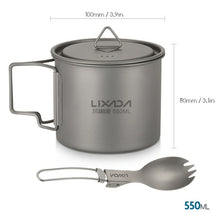Load image into Gallery viewer, Lixada Ultralight Titanium Cup Portable Camping Picnic Water Cup Mug
