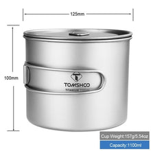 Load image into Gallery viewer, Lixada Ultralight Titanium Cup Portable Camping Picnic Water Cup Mug