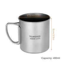 Load image into Gallery viewer, Lixada Ultralight Titanium Cup Portable Camping Picnic Water Cup Mug