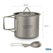 Load image into Gallery viewer, Lixada Ultralight Titanium Cup Portable Camping Picnic Water Cup Mug