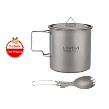 Load image into Gallery viewer, Lixada Ultralight Titanium Cup Portable Camping Picnic Water Cup Mug