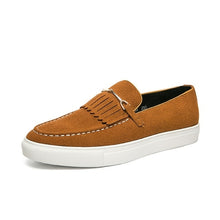 Load image into Gallery viewer, Loafers Men Shoes Faux Suede Solid Color Classic