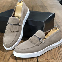 Load image into Gallery viewer, Loafers Men Shoes Faux Suede Solid Color Classic