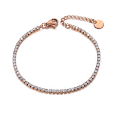 Load image into Gallery viewer, CZ Crystal Charm Anklets Stainless