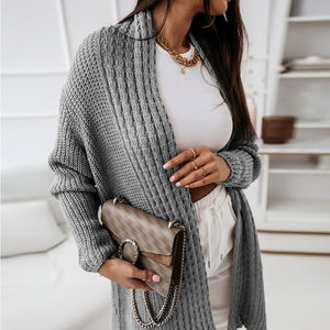 Long Cardigan Long Sleeve Knitted Coat Autumn Winter