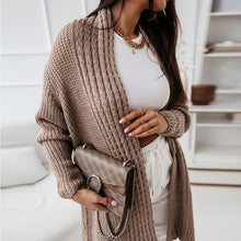 Load image into Gallery viewer, Long Cardigan Long Sleeve Knitted Coat Autumn Winter