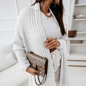 Long Cardigan Long Sleeve Knitted Coat Autumn Winter