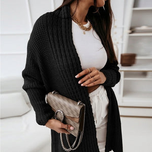 Long Cardigan Long Sleeve Knitted Coat Autumn Winter