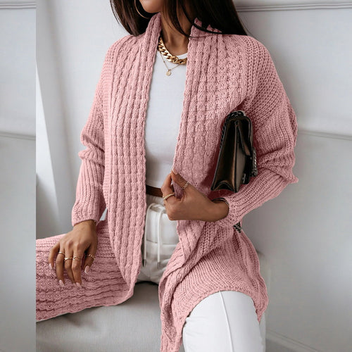 Long Cardigan Long Sleeve Knitted Coat Autumn Winter