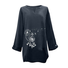 Load image into Gallery viewer, Long Sleeve Plus Size Cotton Linen Shirt