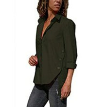 Load image into Gallery viewer, Long Sleeve Blouse Loose