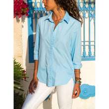 Load image into Gallery viewer, Long Sleeve Blouse Loose