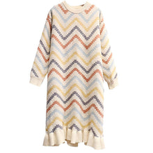 Load image into Gallery viewer, Long Sweater Dress Over The Knee