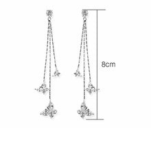 Load image into Gallery viewer, Long Tassel Butterfly Drop Earrings