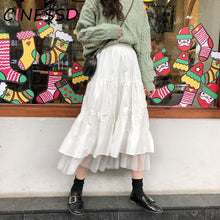 Load image into Gallery viewer, Long Tulle Midi Skirts Womens 2020 Autumn Elastic High Waist Mesh Tutu