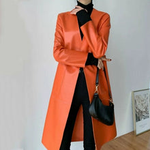 Load image into Gallery viewer, Long style real sheepskin coats women spring new brand genuine leather