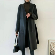 Load image into Gallery viewer, Long style real sheepskin coats women spring new brand genuine leather