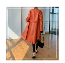 Load image into Gallery viewer, Long style real sheepskin coats women spring new brand genuine leather