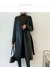 Load image into Gallery viewer, Long style real sheepskin coats women spring new brand genuine leather