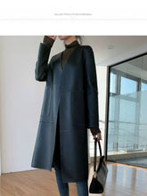 Load image into Gallery viewer, Long style real sheepskin coats women spring new brand genuine leather