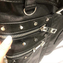 Load image into Gallery viewer, Long spring genuine leather jacket sashes