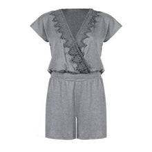 Load image into Gallery viewer, Playsuits Summer Beach Sun rompers Sexy Lady Solid Deep V - Sophornlilly