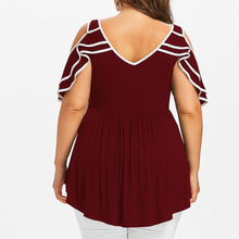 Load image into Gallery viewer, Loose Blouse Off Shoulder Lace Tee Shirt Tunic