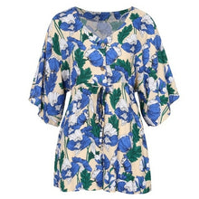 Load image into Gallery viewer, Loose Bohemian Playsuit V-neck Short Sleeve