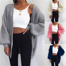 Load image into Gallery viewer, Loose Knitted Cardigan Sweater For Women New Loose Open Stitch - Sophornlilly