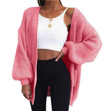Load image into Gallery viewer, Loose Knitted Cardigan Sweater For Women New Loose Open Stitch - Sophornlilly