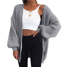 Load image into Gallery viewer, Loose Knitted Cardigan Sweater For Women New Loose Open Stitch - Sophornlilly
