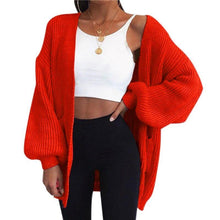 Load image into Gallery viewer, Loose Knitted Cardigan Sweater For Women New Loose Open Stitch - Sophornlilly