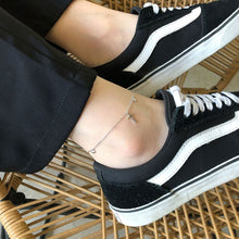Load image into Gallery viewer, Sterling Silver Anklets Cross Pendant Fashion Adjustable