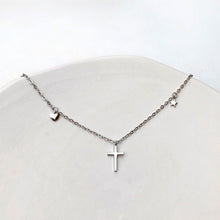 Load image into Gallery viewer, Sterling Silver Anklets Cross Pendant Fashion Adjustable