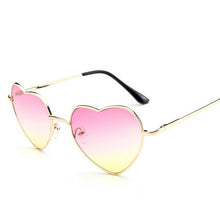 Load image into Gallery viewer, Love Heart Shaped Sunglasses Women Luxury Cat Eye