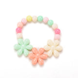 Lovely Colorful Round Flower Bead Jewelry Set Fashion Jewelry Handmade