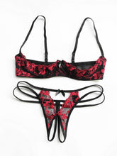 Load image into Gallery viewer, Lovers' Underwear Lace Seductive Women Hollow Out Chest Ultra thin
