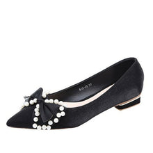 Load image into Gallery viewer, Low Heels Shoes Woman Flats Shallow Mouth Bow Knot