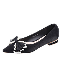 Load image into Gallery viewer, Low Heels Shoes Woman Flats Shallow Mouth Bow Knot