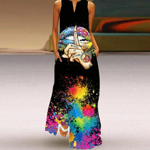 Load image into Gallery viewer, Elegant Casual Vintage Dresses Summer Sleeveless V